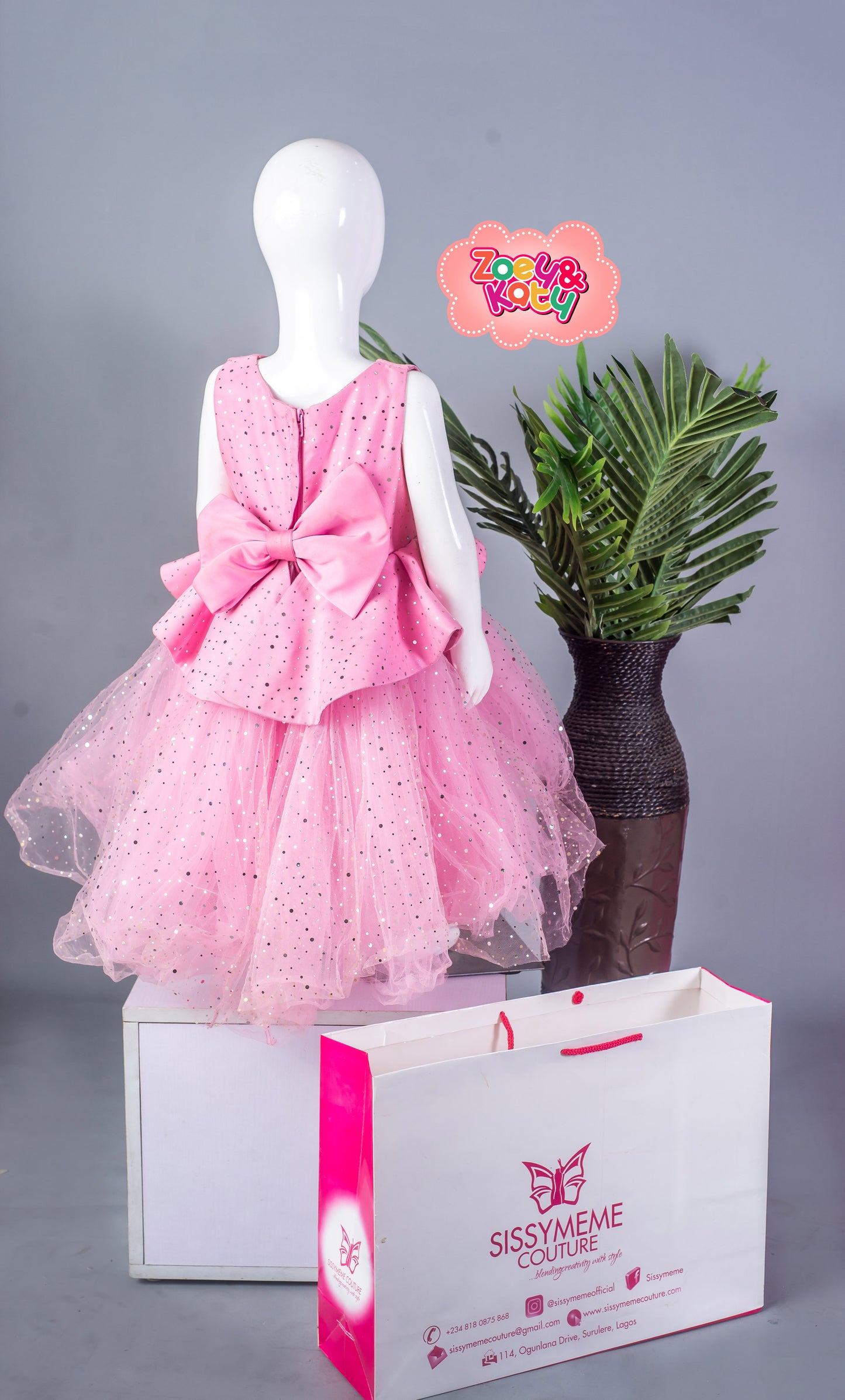 Vibrant Pink Kids Romper